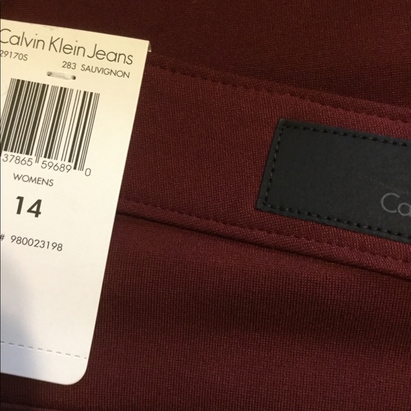 Size 14! Calvin Klein zip up stretch pant - Picture 3 of 8